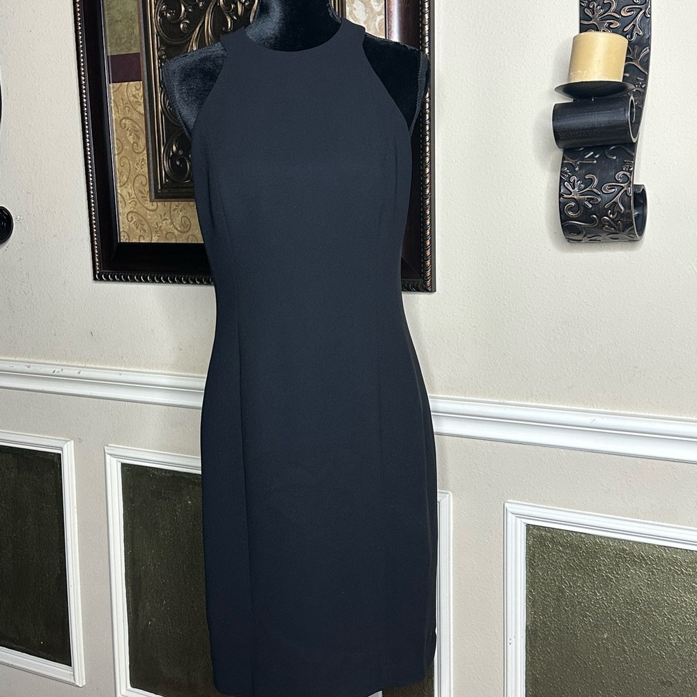 Jones New York Black Sleeveless Dress • Size 8 • Racerback Style